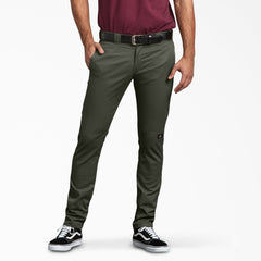 "FLEX Skinny Fit Double Knee Work Pants"