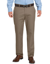 "FLEX Regular Fit Tapered Leg Flat Front Sorona® Pants"