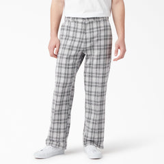 "Regular Fit Plaid Pants"
