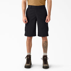 "FLEX Relaxed Fit Cargo Shorts, 13"""