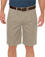 "Dickies KHAKI 10"" Relaxed Fit Pleated Front Short"
