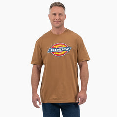 "Short Sleeve Tri-Color Logo Graphic T-Shirt"
