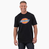 "Short Sleeve Tri-Color Logo Graphic T-Shirt"
