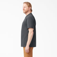 "Heavyweight Short Sleeve Henley T-Shirt"