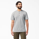 "Heavyweight Short Sleeve Henley T-Shirt"