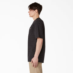 "Regular Fit Striped Pocket T-Shirt"