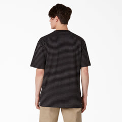 "Regular Fit Striped Pocket T-Shirt"
