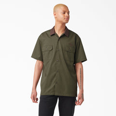 "Vincent Alvarez Block Collar Work Shirt"