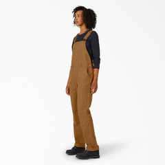 "Women's Straight Fit Duck Double Front Bib Overalls"