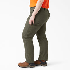 "Women's Plus FLEX Relaxed Straight Fit Duck Carpenter Pants"