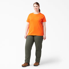 "Women's Plus FLEX Relaxed Straight Fit Duck Carpenter Pants"