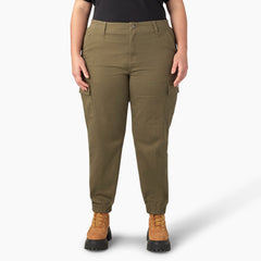 "Women's Plus High Rise Fit Cargo Pants"