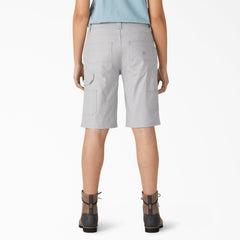 "Women's Relaxed Fit Duck Carpenter Shorts, 11"""