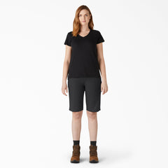 "Women's Relaxed Fit Duck Carpenter Shorts, 11"""