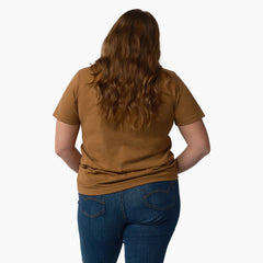"Women's Plus Heavyweight Short Sleeve Pocket T-Shirt"