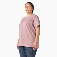 "Women's Plus Heavyweight Short Sleeve Pocket T-Shirt"