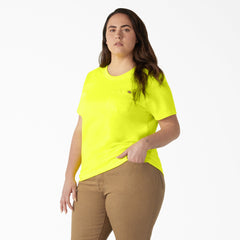 "Women's Plus Heavyweight Short Sleeve Pocket T-Shirt"