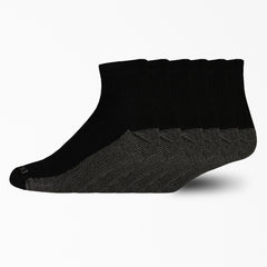 "Moisture Control Quarter Socks, Size 6-12, 6-Pack"