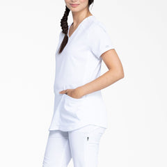 "Women's Balance V-Neck Scrub Top"