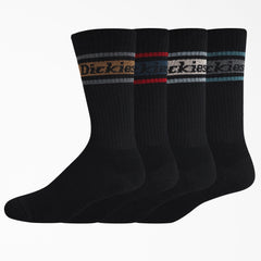 "Rugby Stripe Socks, Size 6-12, 4-Pack"