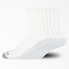 "Moisture Control Mid-Crew Socks, Size 6-12, 6-Pack"