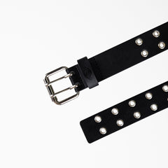 "Women's Leather Double Grommet Belt"