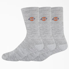 "Dickies Embroidered Crew Socks, Size 6-12, 3-Pack"