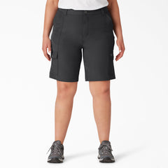 "Women's Plus Cooling Slim Fit Cargo Shorts, 10"""