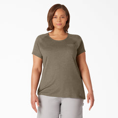 "Women's Plus Cooling Short Sleeve Pocket T-Shirt"