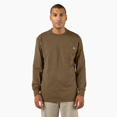 "Heavyweight Heathered Long Sleeve Pocket T-Shirt"