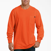 "Heavyweight Neon Long Sleeve Pocket T-Shirt"