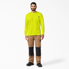 "Heavyweight Neon Long Sleeve Pocket T-Shirt"