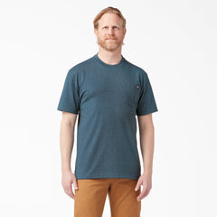 "Heavyweight Heathered Short Sleeve Pocket T-Shirt"