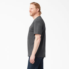 "Heavyweight Heathered Short Sleeve Pocket T-Shirt"