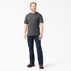 "Heavyweight Heathered Short Sleeve Pocket T-Shirt"