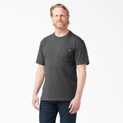"Heavyweight Heathered Short Sleeve Pocket T-Shirt"