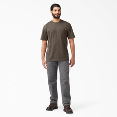 "Heavyweight Heathered Short Sleeve Pocket T-Shirt"