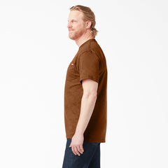 "Heavyweight Heathered Short Sleeve Pocket T-Shirt"