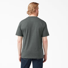"Heavyweight Heathered Short Sleeve Pocket T-Shirt"