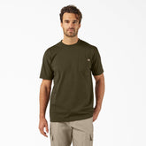 "Heavyweight Heathered Short Sleeve Pocket T-Shirt"