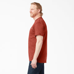 "Heavyweight Heathered Short Sleeve Pocket T-Shirt"