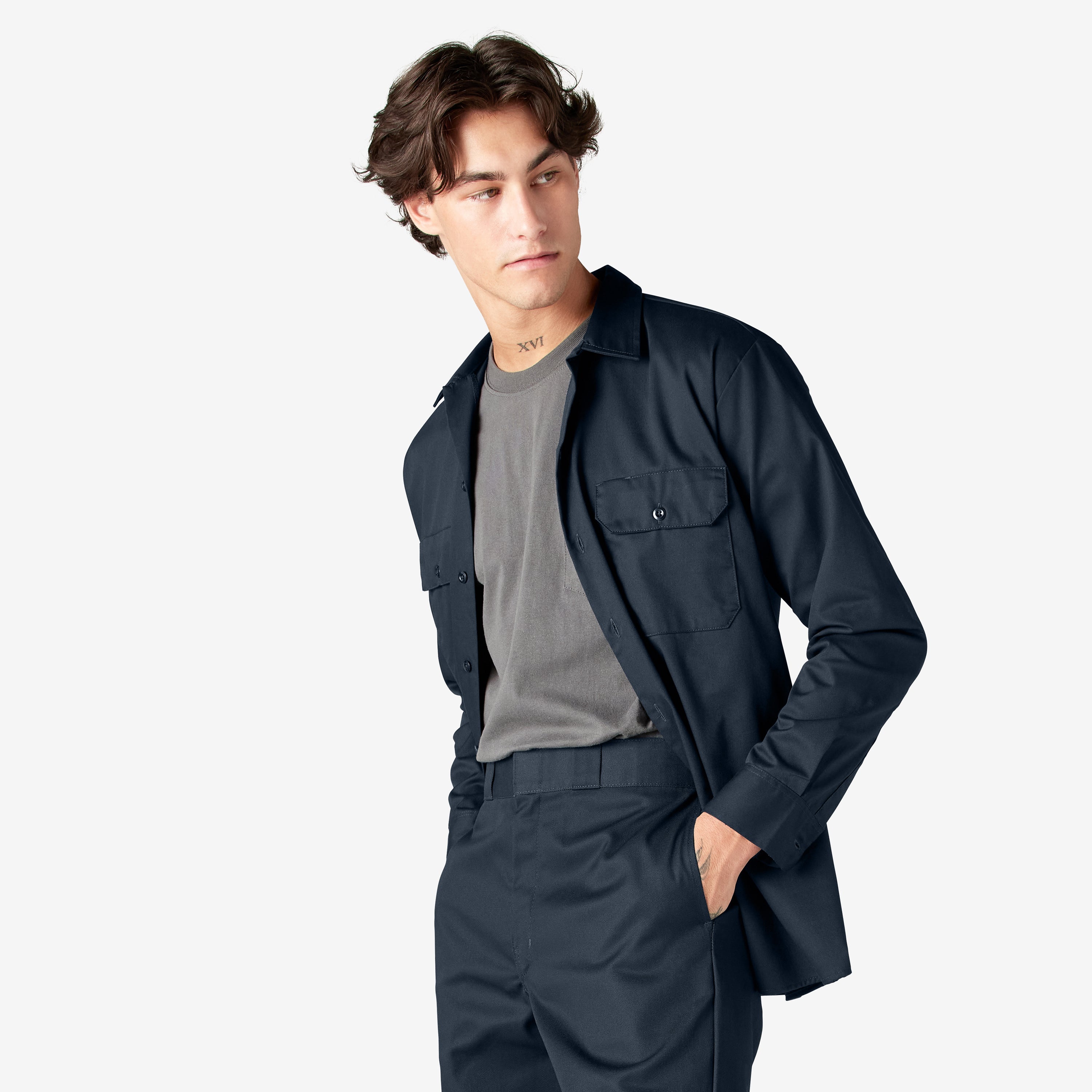 "Long Sleeve Work Shirt"