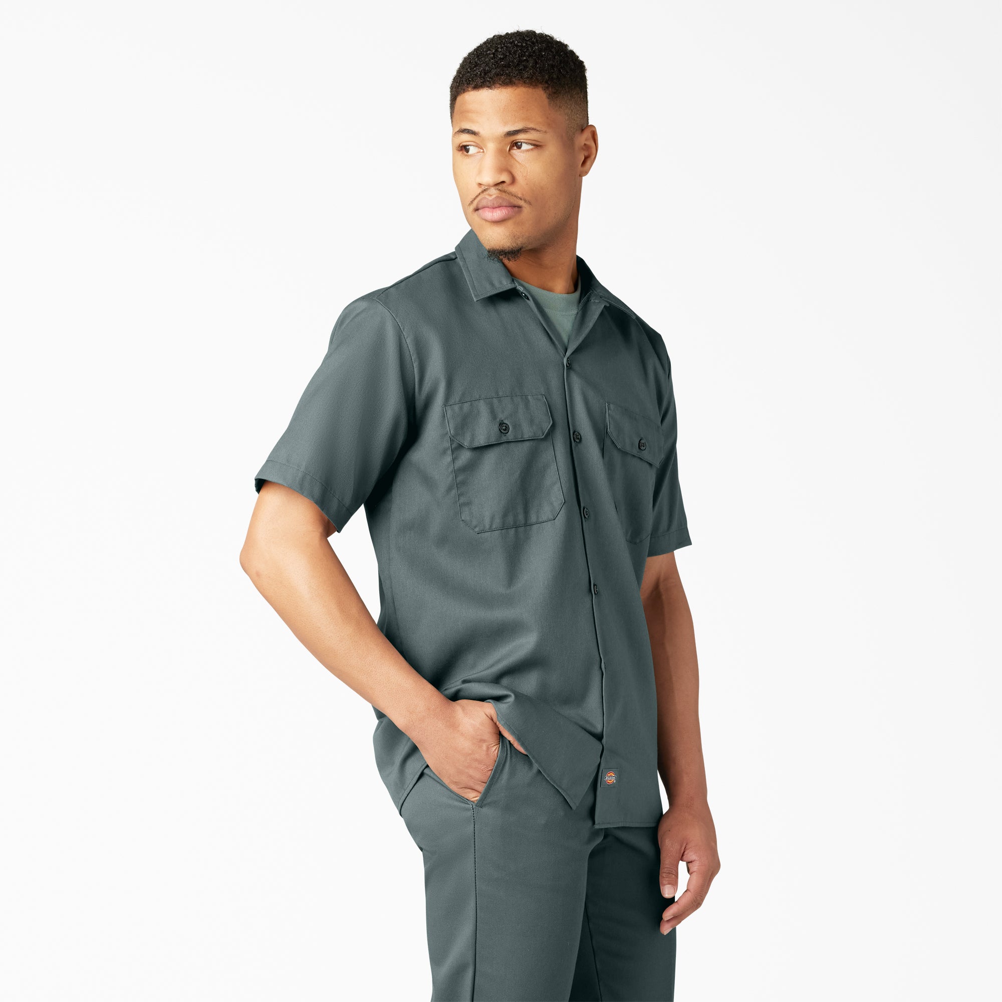 "Short Sleeve Work Shirt"