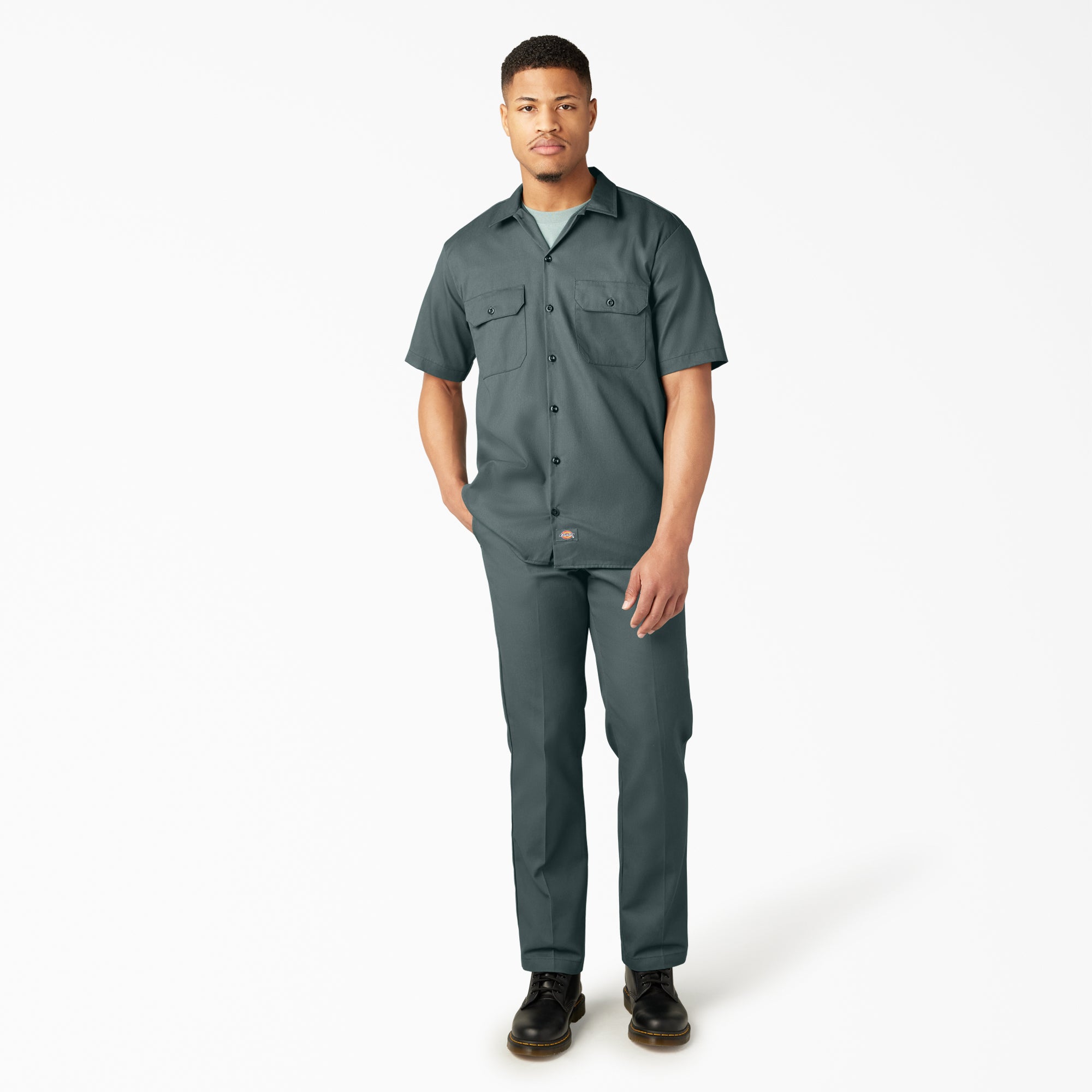 "Short Sleeve Work Shirt"