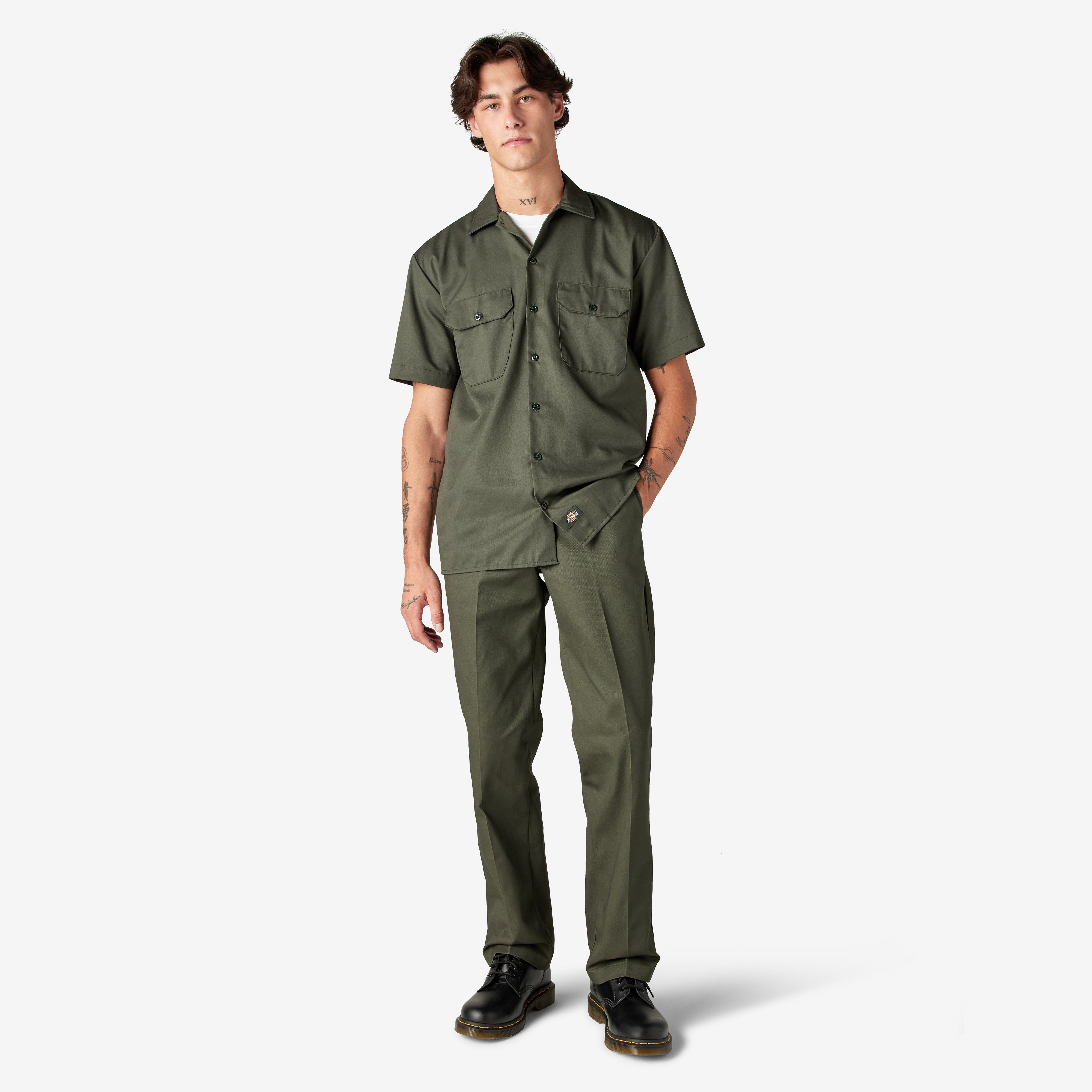 "Short Sleeve Work Shirt"