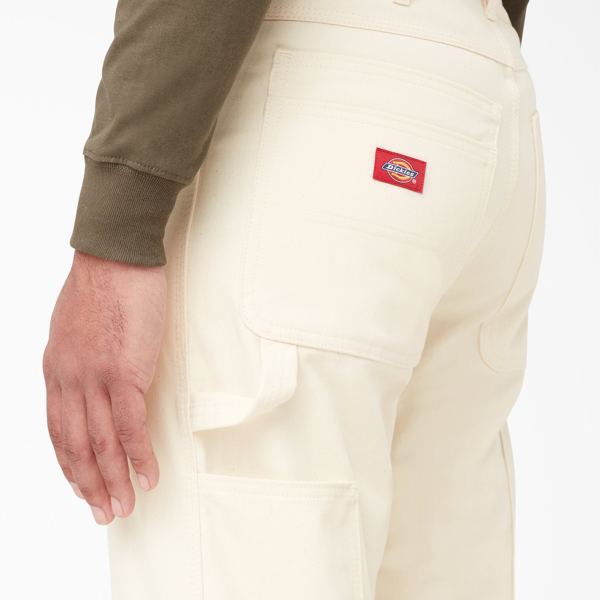 "Relaxed Fit Straight Leg Painter's Pants"