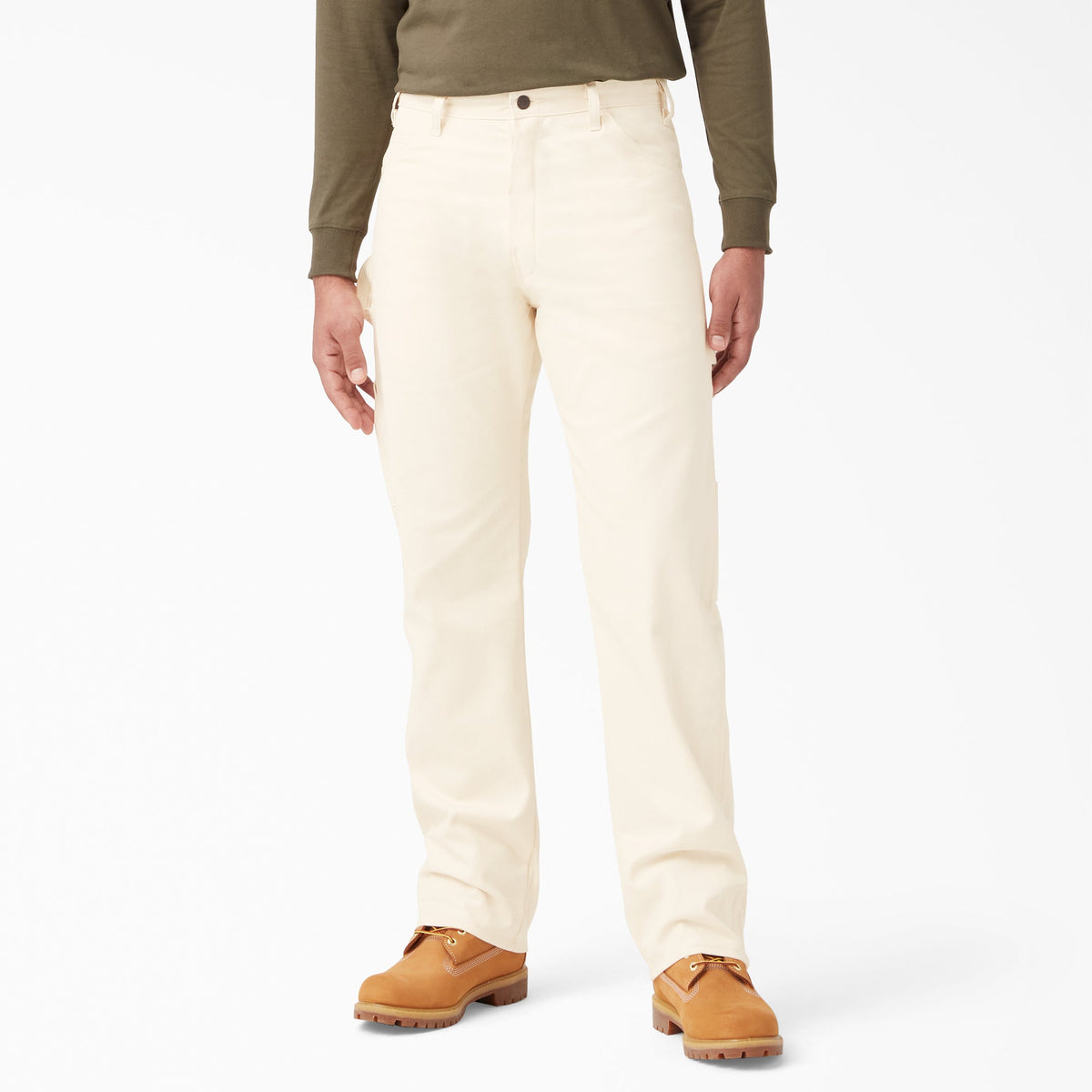 "Relaxed Fit Straight Leg Painter's Pants"