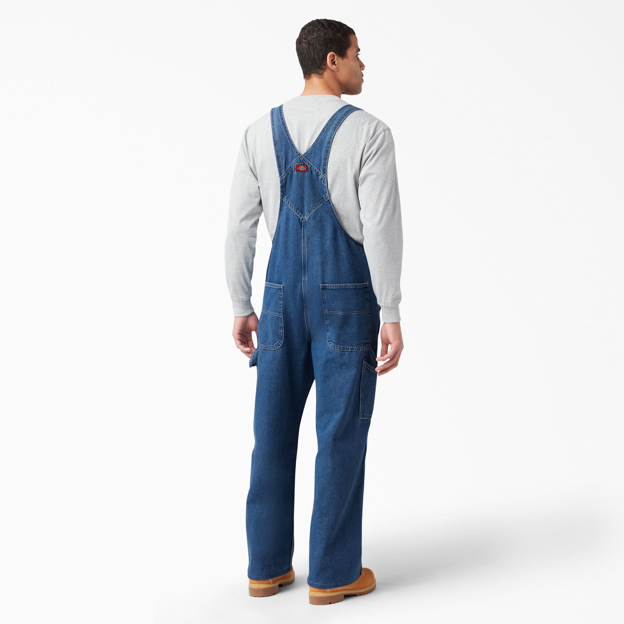 "Stonewashed Indigo Bib Overalls"