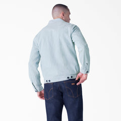 "Dickies 1922 Bleached Fisher Stripe Jacket"