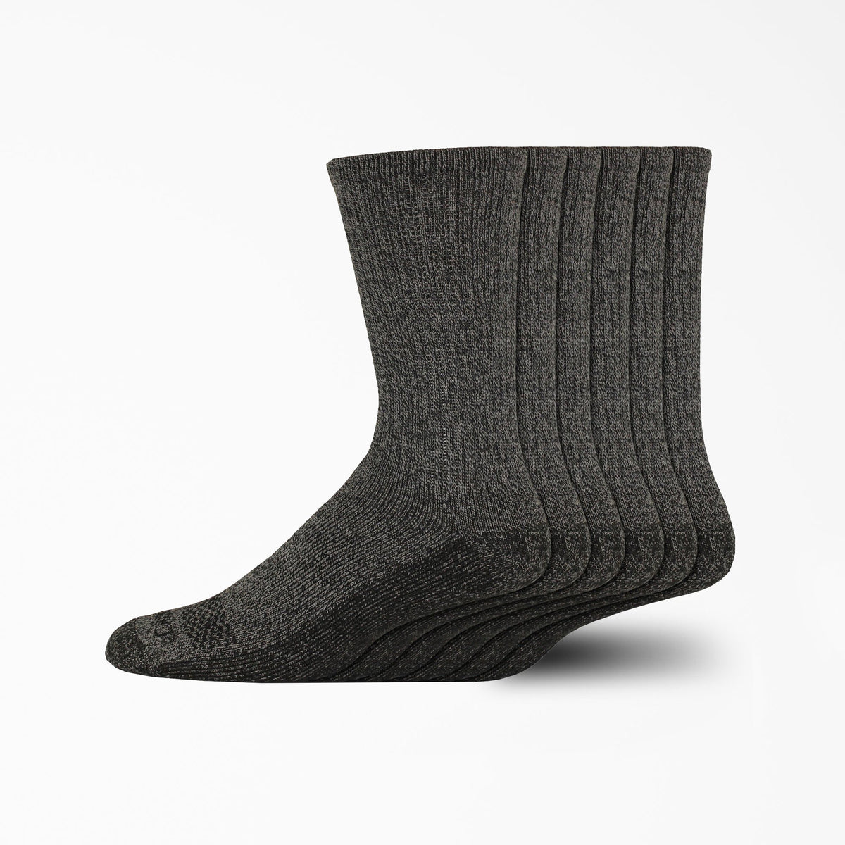 "Moisture Control Crew Work Socks, Size 6-12, 6-Pack"